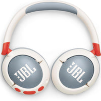 JBL Junior 470NC - Wireless Over-Ear Noise Cancelling Kids Headphones with JBL Safe Sound (<85dB), Fit for Kids, Parental Control with Customizable Volume & Playtime and 50Hr Battery Life (White)