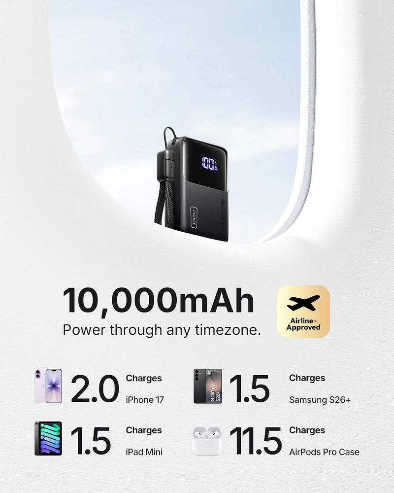 INIU Mini Portable Charger, Small 10000mAh 45W Fast Charging Power Bank