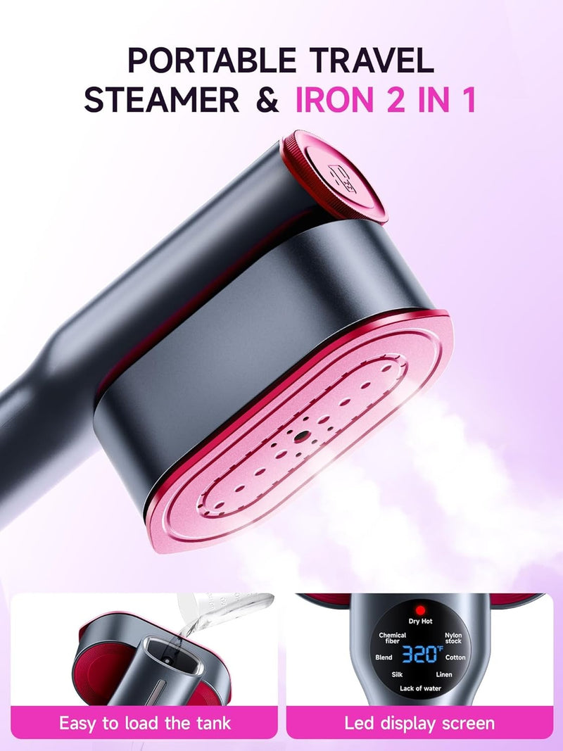 DRFLASH Plancha y vaporizador 2 en 1 para ropa
