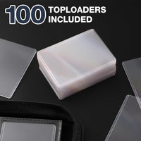 Pemocyny Top Loader Binder 9 Pocket, Holds 360 Toploaders, 100 Toploaders INCLUDED