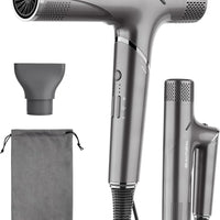 BEAUTURAL 1600W High-Speed Foldable Dual Voltage Travel Hair Dryer, Gray