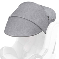 Manito Sun Shade Extender/Auxiliary Canopy for Car Seat (Black Grey)
