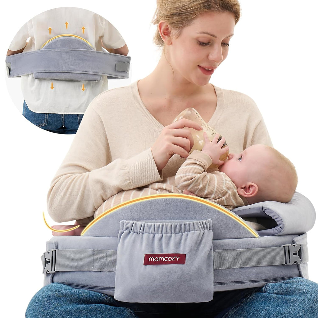 Momcozy CozyPro Almohada de Lactancia con Soporte Lumbar y de Brazos