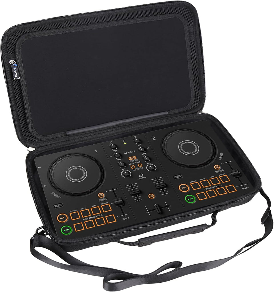 worfty Case for Pioneer DJ AlphaTheta DDJ-FLX2 / DDJ-200 / DDJ-WeGO4 Compact 2-Channel DJ Controller - Hard Protective T