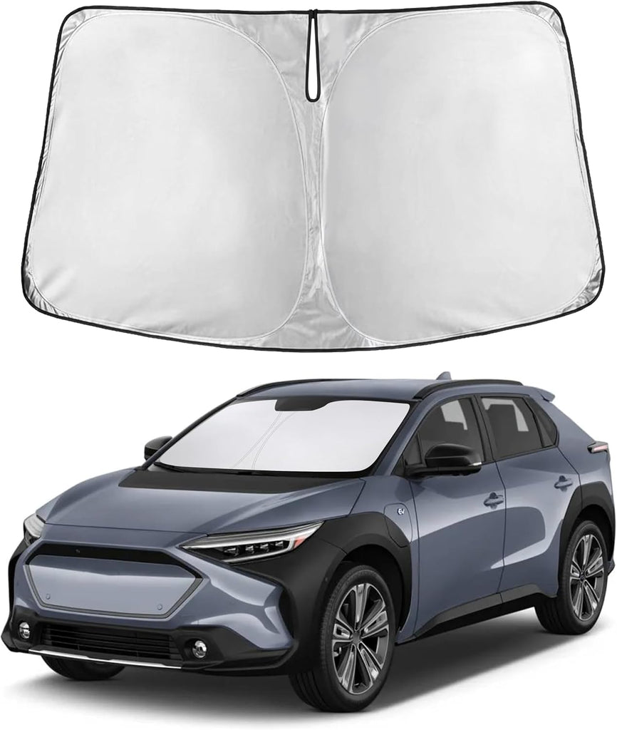 EcoNour Windshield Sunshade Compatible for Subaru Solterra 2023 2024 2025, Sun Visor for Front Windshield & Window Sun S