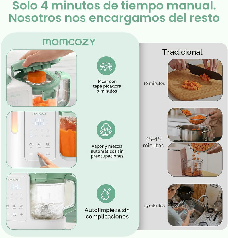 Momcozy AutoMeal Procesador de Alimentos para Bebés