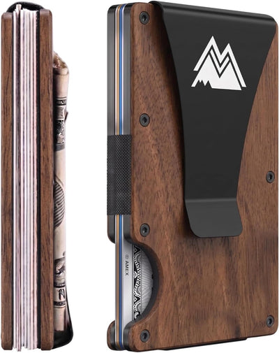 Mountain Voyage Co Minimalist Wallet for Men - Slim RFID, Scratch Resistant