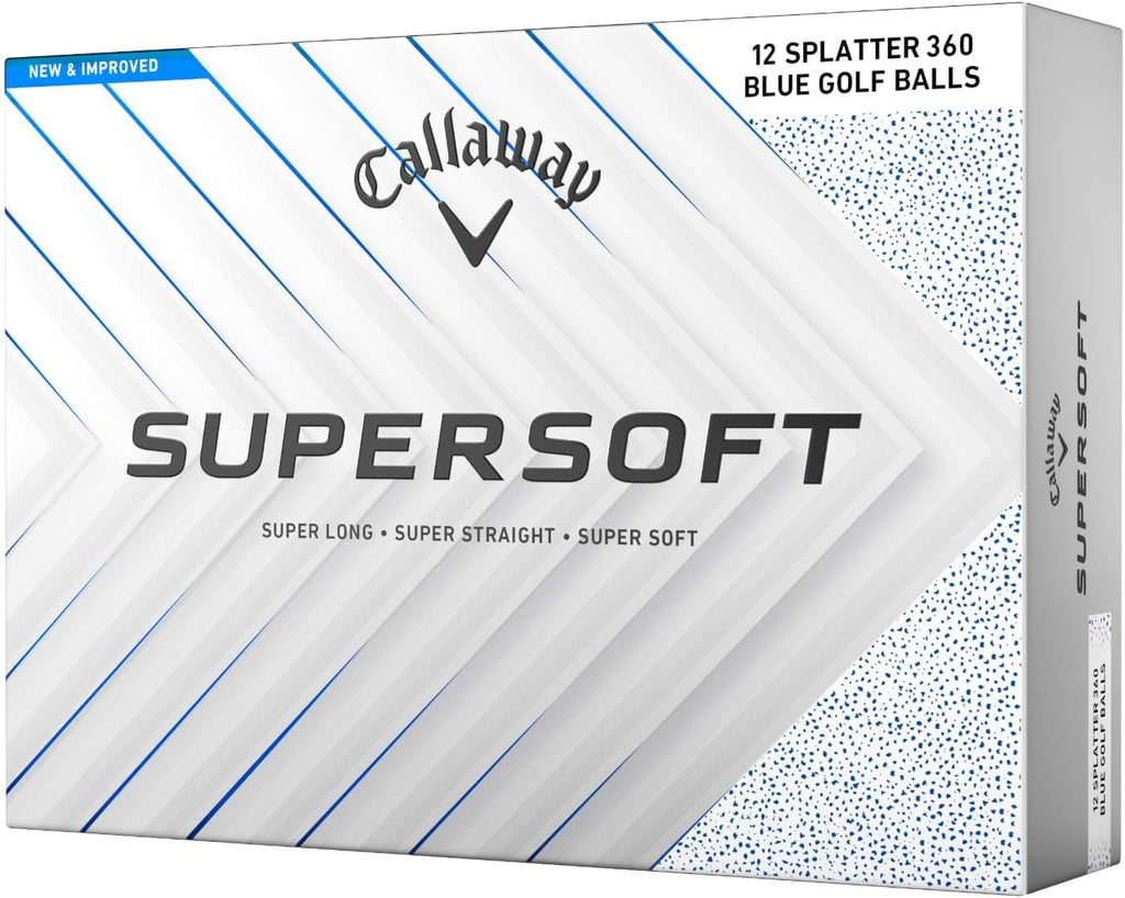 Callaway Golf Supersoft Golf Balls (2025, Blue Splatter)