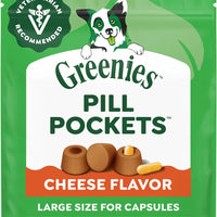 Greenies Pill Pockets Large Size Dog Treats, Cheese Flavor, 15.8 oz