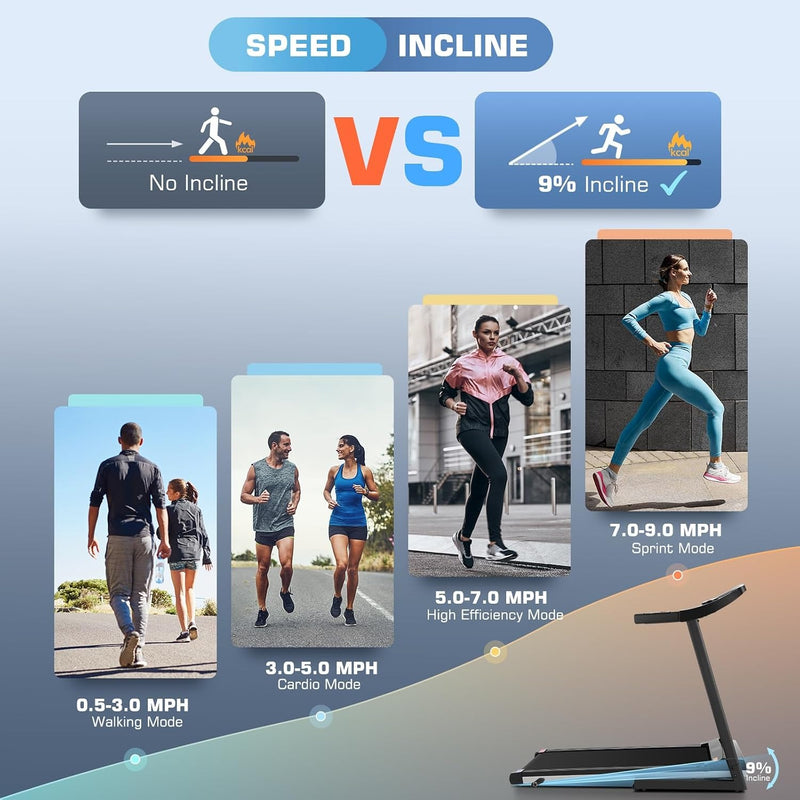 Cintas de correr inclinadas para el hogar con pantalla de TV y WiFi