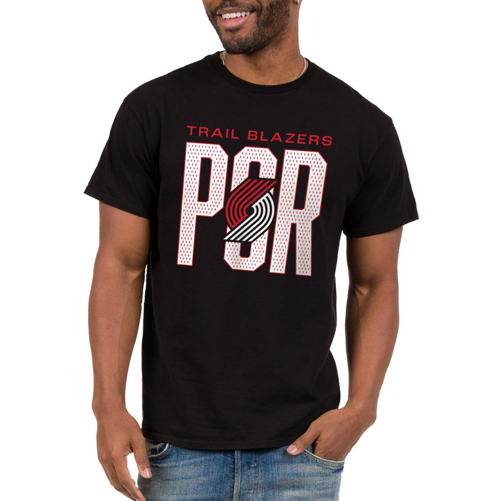 Junk Food NBA - Portland Trail Blazers City Mesh Adult SS T-Shirt Black