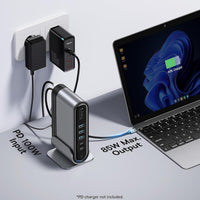 Baseus 17-in-1 Laptop Docking Station 3 Monitors with 4K HDMI+DP, USB C Docking Station with 7 USB, 1000Mbps Ethernet, 100W PD, Card Readers Compatible with Acer/HP/Lenovo/Mac/Dell
