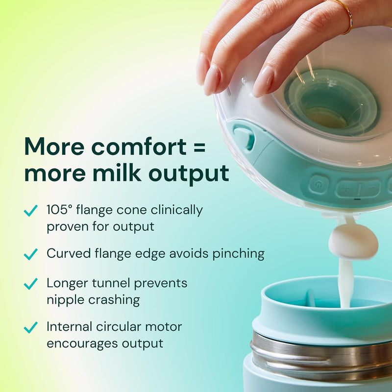 Willow Go Extractor de Leche Manos Libres con 15 Niveles y App