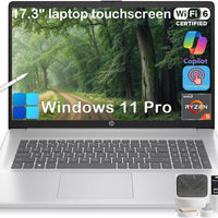 HP 17.3 inch Touchscreen Business Laptop, 32GB RAM, 1TB SSD, Ryzen 5 7430U