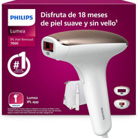 Philips Lumea Serie 9900, depiladora IPL con Inteligencia Artificial, tratamiento personalizado, 4 accesorios para el cuerpo, la cara, la zona del bikini y las axilas, con cable y sin cable, BRI951/00