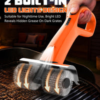 PUNOLAZY Electric Grill Brush Bristle Free BBQ Grill Brush for Outdoor