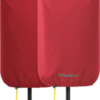 SoundCover Professional Grade 600D Protective Cover for Stand Mounted 12" PA/DJ Powered Speaker - Red - Includes a 420D