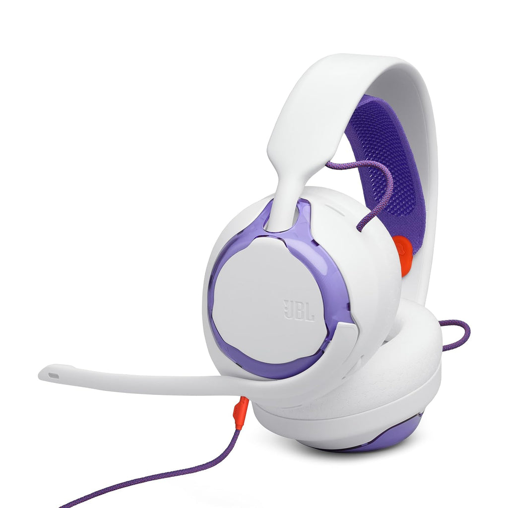 JBL Quantum 250 Wired Gaming Headset Spatial Sound Mic - White