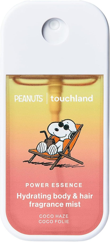 Touchland x Peanuts - Fragancia hidratante para cuerpo y cabello, tamaño de viaje
