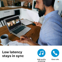 Sennheiser ACCENTUM Wireless Bluetooth Headphones - 50-Hour Battery Life, Audio, Hybrid Noise Cancelling (ANC), All-Day Comfort and Clear Voice Pick-up for Calls, Black/Copper
