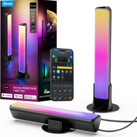 Govee Smart Light Bar, RGBICWW TV Lights for Living Room, Gaming, Black
