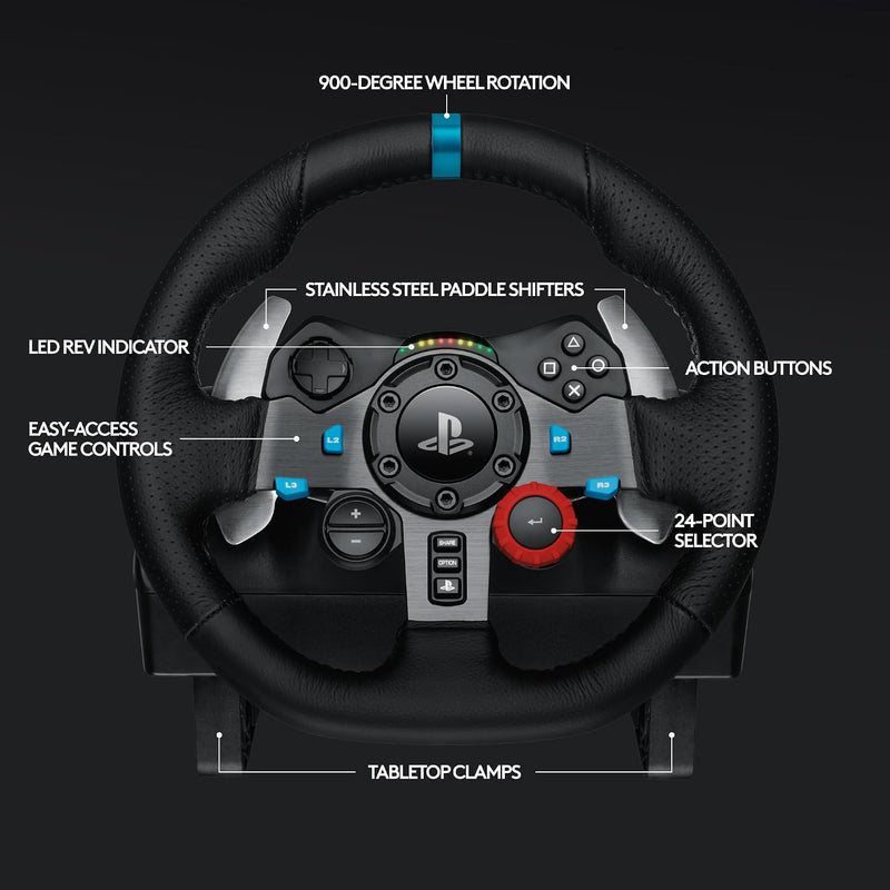 Logitech G29 Driving Force - Volante y pedales (PS5/PS4/PC)