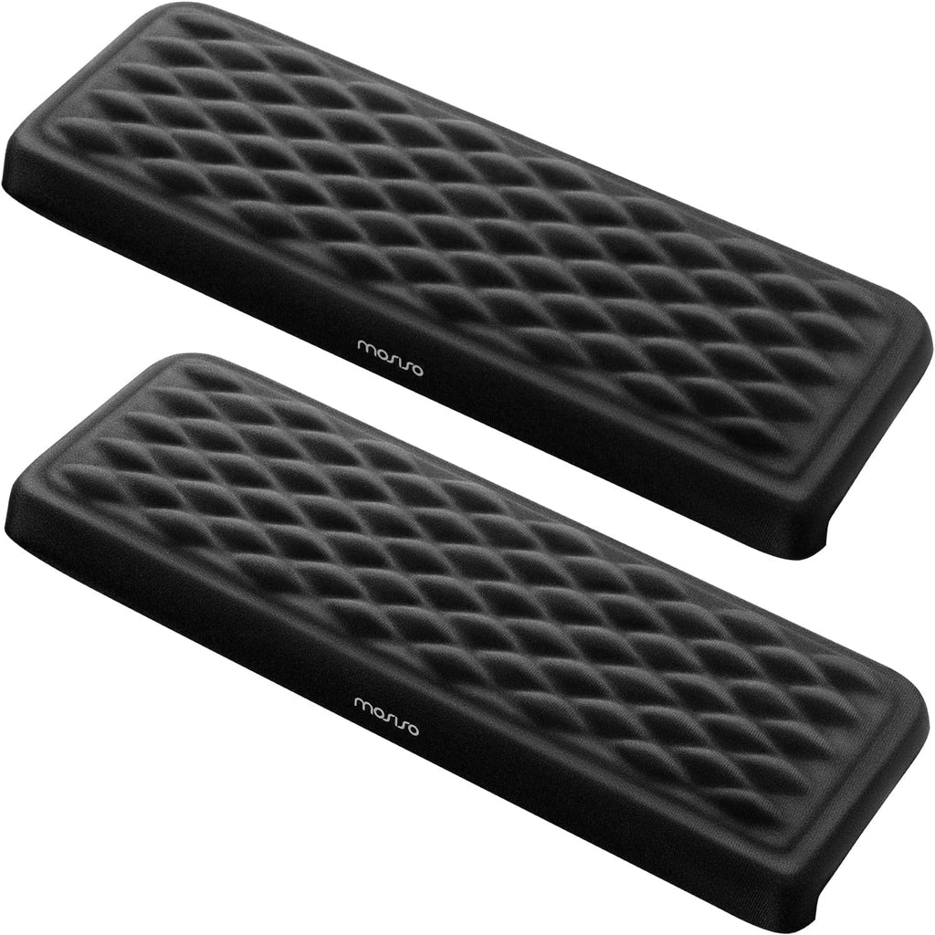 MOSISO Arm Rest for Desk, L-Shaped Desk Elbow Pad for Desk, Black