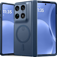 FNTCASE for Motorola Razr Fold Case, Fit for Magsafe, Hinge Protection Blue