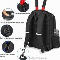 Ytonet - Mochila de tenis para mujer y hombre, 2 raquetas
