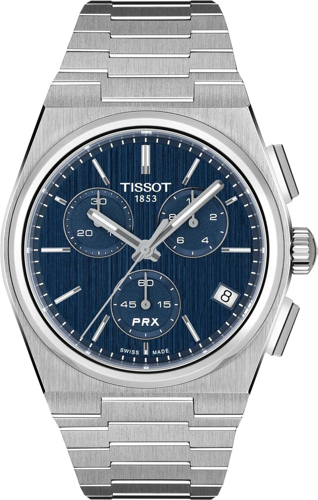 Tissot PRX Cronógrafo Suizo de Cuarzo 41 mm Esfera Azul para Hombre