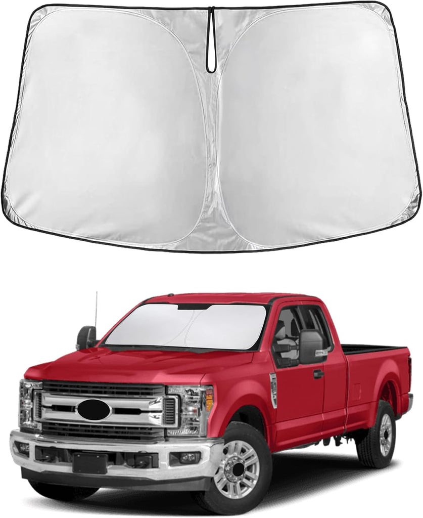 EcoNour Windshield Sunshade Compatible for Ford F-250 F-350 2008-2015 2016