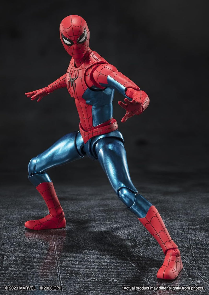 Tamashii Nations - Spider-Man: No Way Home - Spider-Man Nuevo Traje Rojo y Azul S.H.Figuarts Action Figure