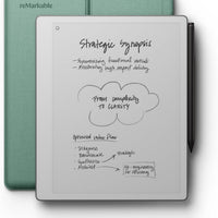 reMarkable Paper Pure with Marker Plus and Mist Green Sleeve Folio