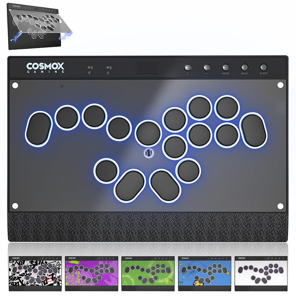 Haute42 C16-S Leverless Arcade Stick, Magnetic DIY, for PC/PS4/Switch