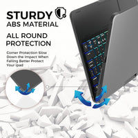 Funda con Teclado NOKBABO para iPad 10/11 (A16) y Air 11" (M4/M3/M2) - Negro Mate