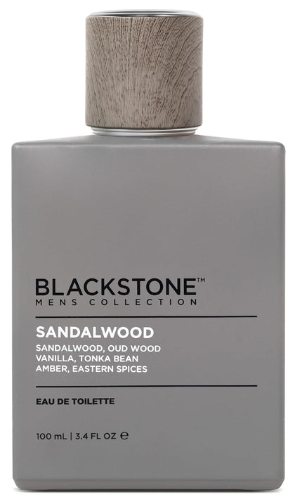 Blackstone Mens Collection Eau de Toilette – Sandalwood | Men's Fragrance, Long Lasting Cologne, with Sandalwood, Oud &