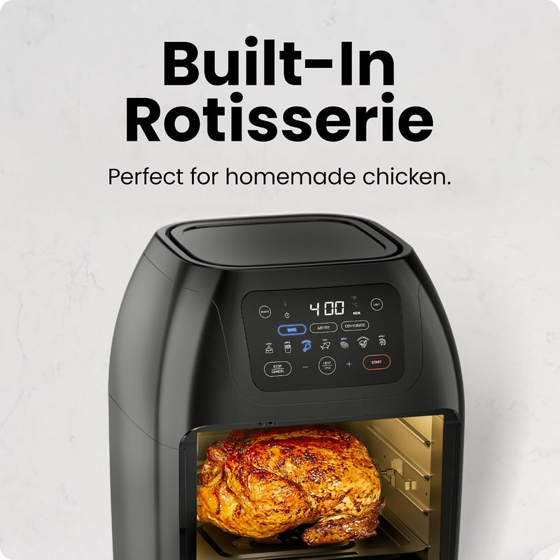 Chefman Multifunctional Digital Air Fryer+ Rotisserie XL 10L