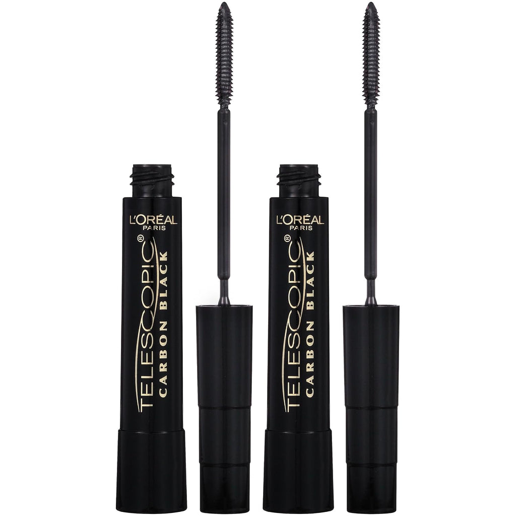 L’Oreal Paris Makeup Original Telescopic Mascara, Separating Mascara Volume and Length Formula, Washable, Carbon Black,