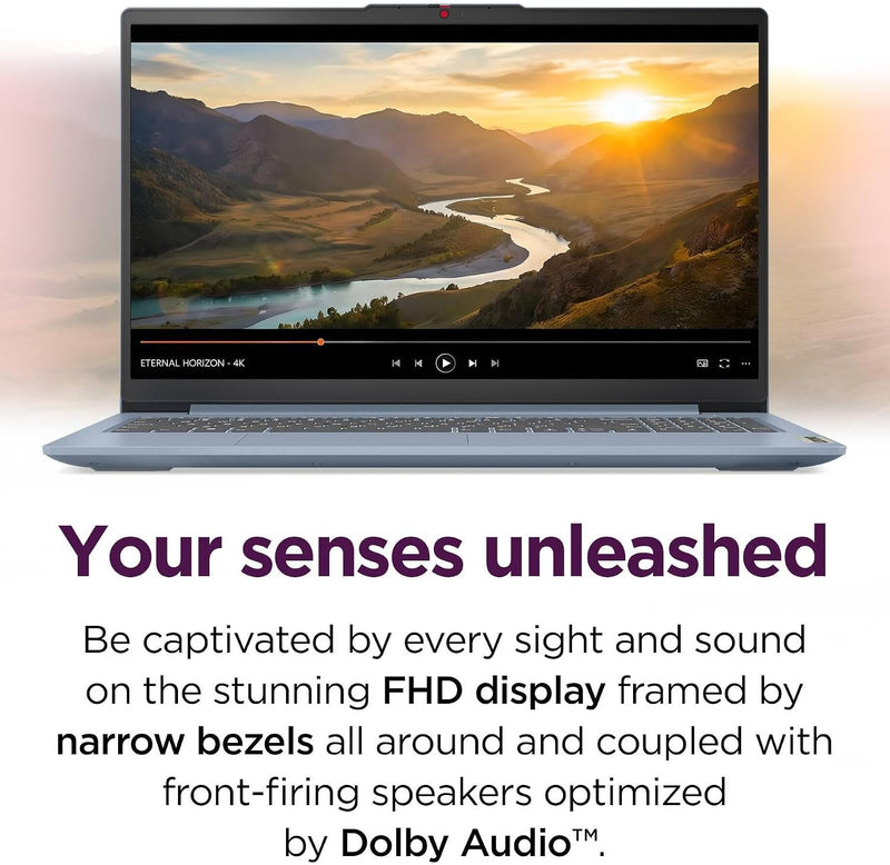 Lenovo 15.6" FHD Business Laptop, Intel Processor, 8GB DDR5, 128GB Storage