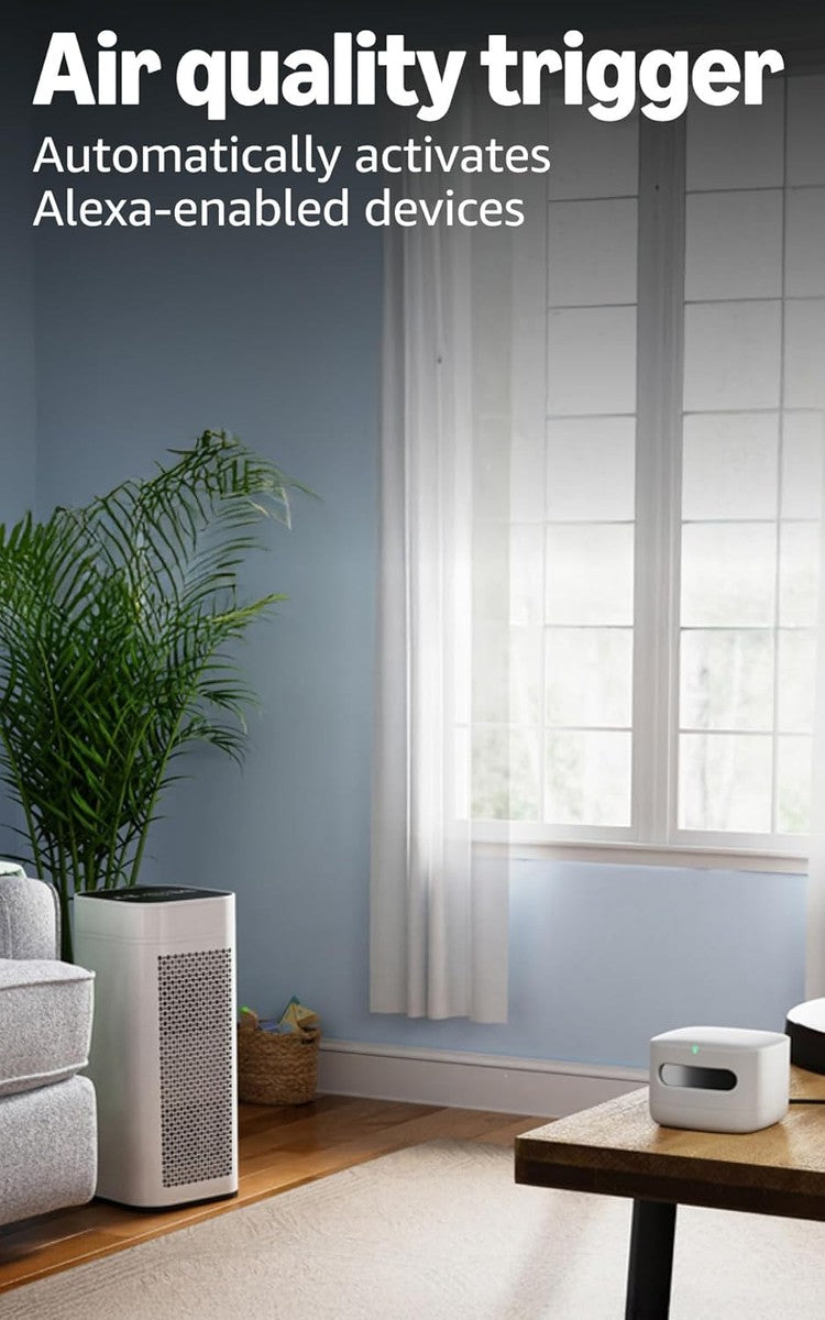Alexa+ Home Amazon Smart Air Quality Monitor – Know your air, Works with Alexa