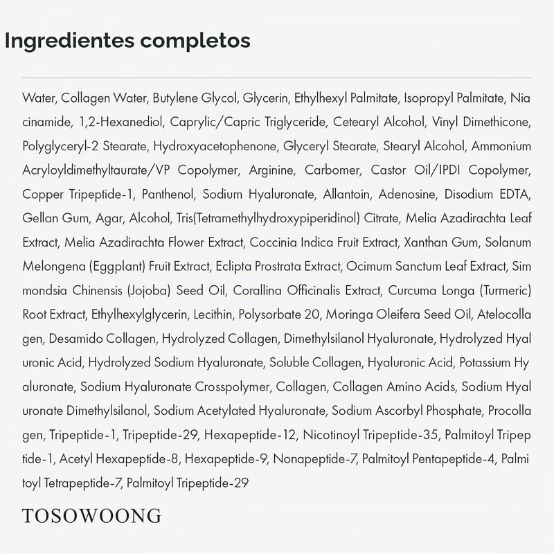 ✨ Reafirma y recupera la juventud de tu piel con TOSOWOONG Copper Peptide 12 Cream