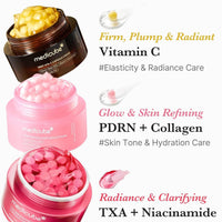 medicube Salmon PDRN Renewal Duo: Salmon DNA PDRN suero de péptido rosa y ADN de salmón PDRN Crema de cápsula de colágeno rosa