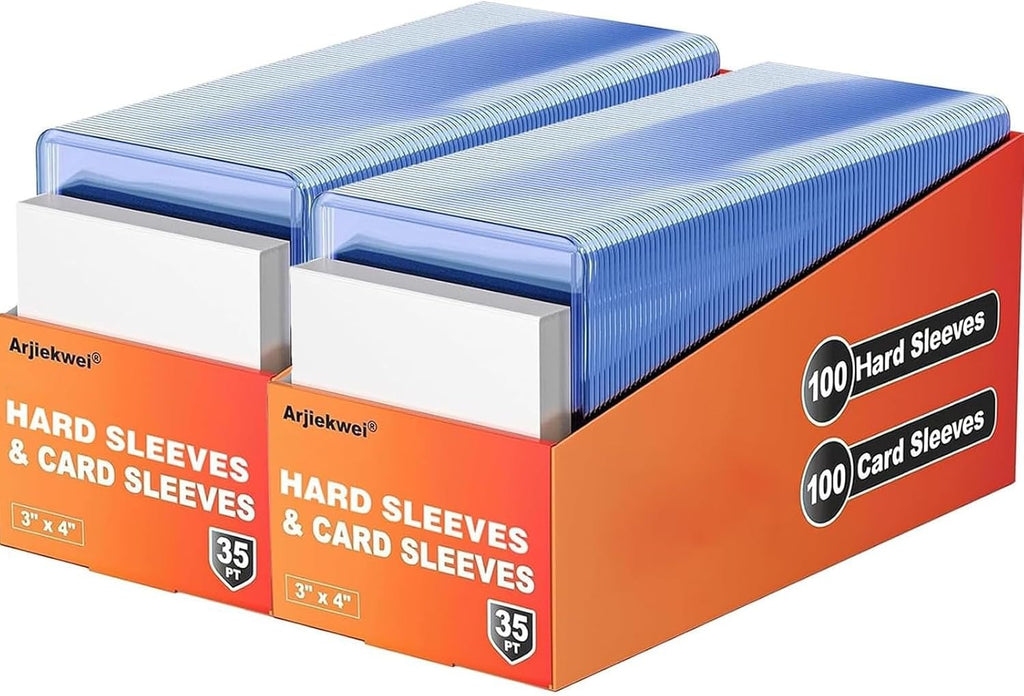 Arjiekwei - Paquete de 1000 fundas para tarjetas de plástico duro