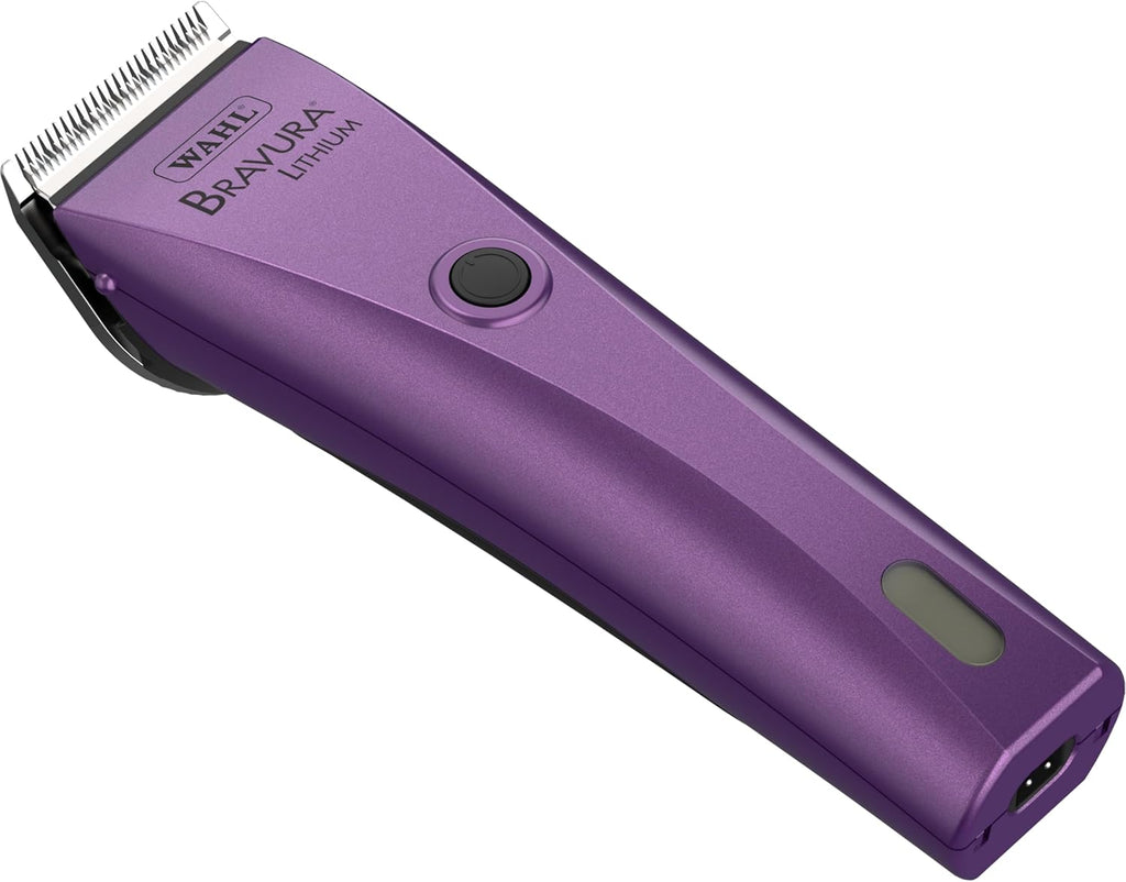 Wahl Professional Animal Bravura Lithium Ion Clipper, 41870-0423, Purple