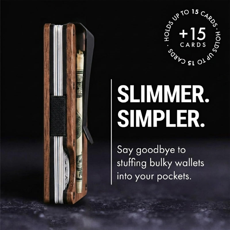 Mountain Voyage Co Minimalist Wallet for Men - Slim RFID, Scratch Resistant
