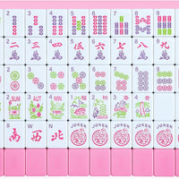Majolicia 166 American Mahjong Tiles, 1.2" Melamine Mahjong Tiles Only, Pink Mahjong Tile Set