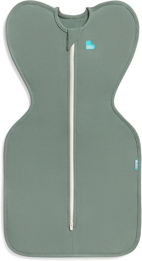 Love to Dream Swaddle Up, Baby Sleep Sack | 1.0 TOG, 4.4-5 lbs, Deep Olive