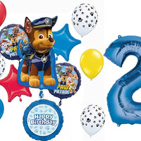 Paw Pups on Patrol 2nd Birthday Party Supplies Chase 13pc Balloons