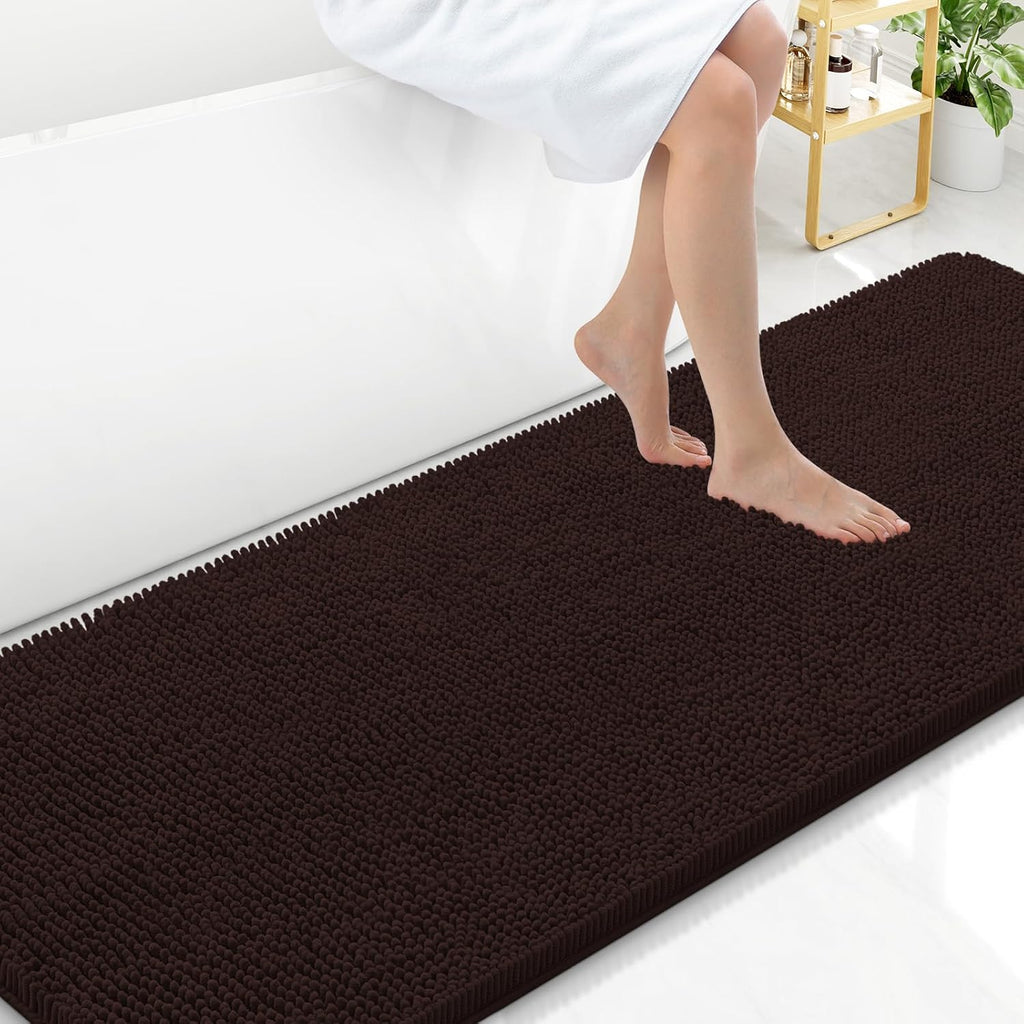 Arotive Bathroom Rugs 70x24, Soft Absorbent Shaggy Chenille Bath Rugs