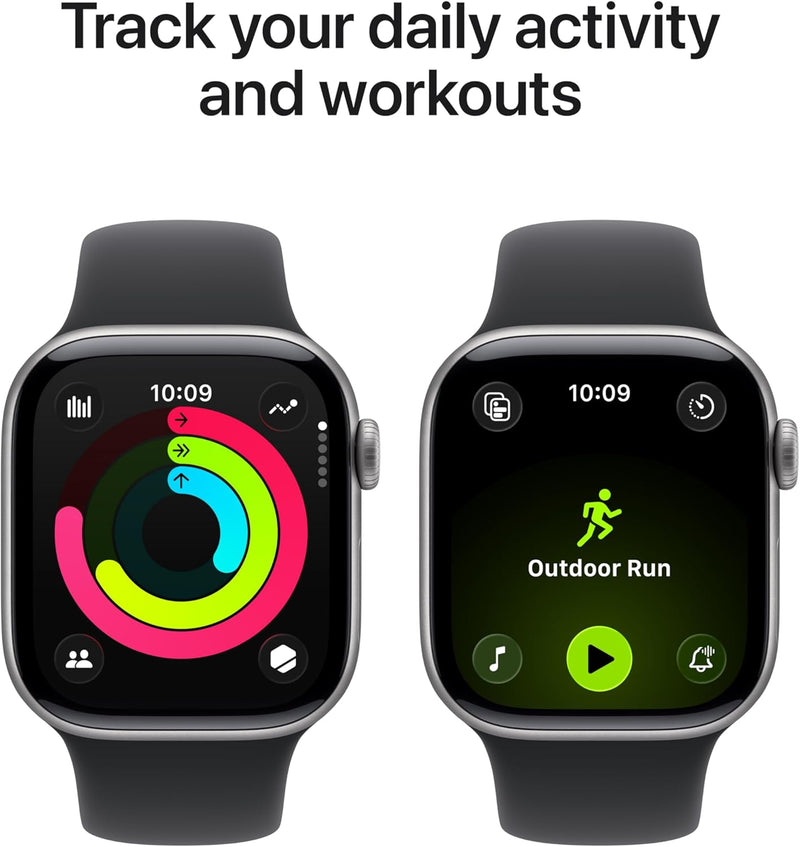 Apple Watch Series 11 GPS 42mm - Gris Espacial / Correa Negra